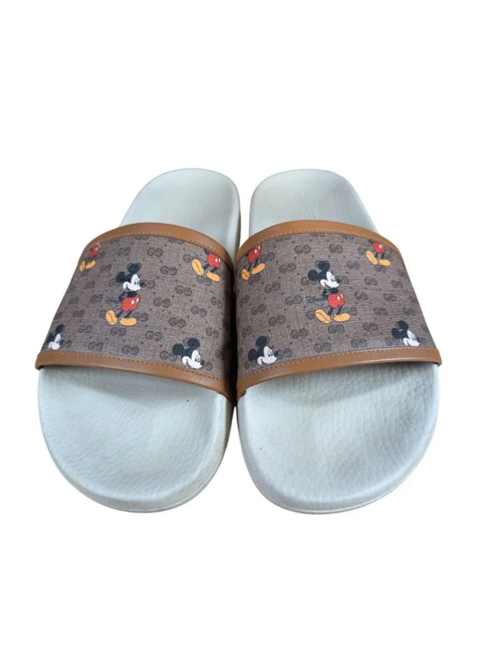Gucci x Disney GG Supreme Mickey Mouse Logo Shoes Slides Size UK 10 US 11